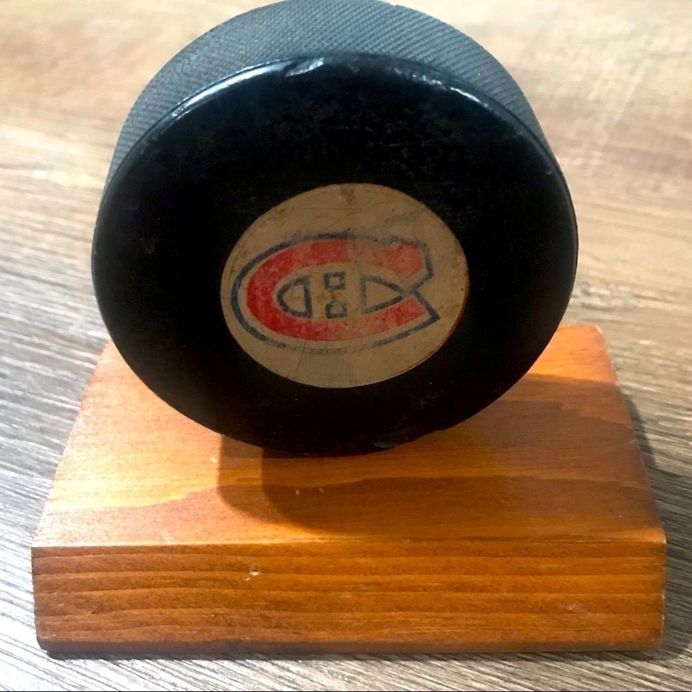 1970s Vintage Montreal Canadian Official Game Puck